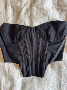 Bardot Black Strapless Corset